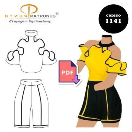 Conjunto Blusa Short |COD:1141 |PDF