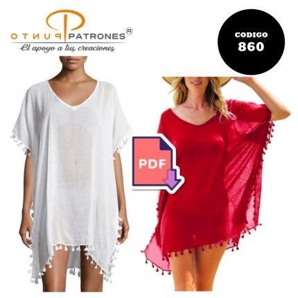 Patrón de túnica playera dama PDF