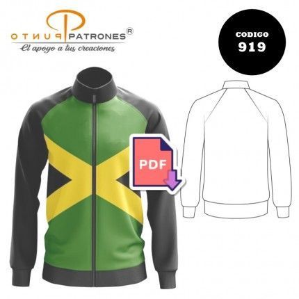 Patrón de chaqueta deportiva unisex PDF