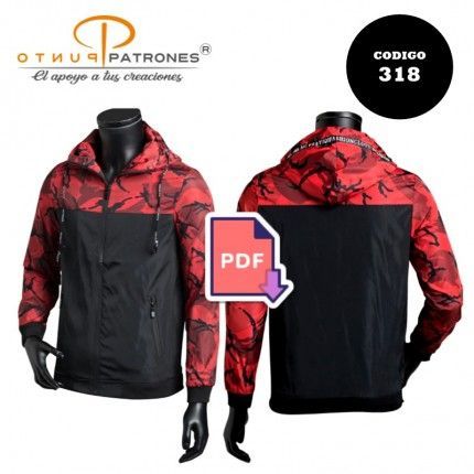 Patrón de parka de hombre PDF