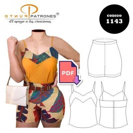 Conjunto blusa y short |COD:1143 |PDF