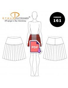 Falda escolar plisada |COD:161 |PDF