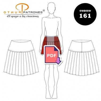 Falda escolar plisada |COD:161 |PDF