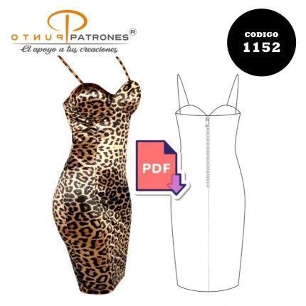 Patrón de vestido leopardo PDF