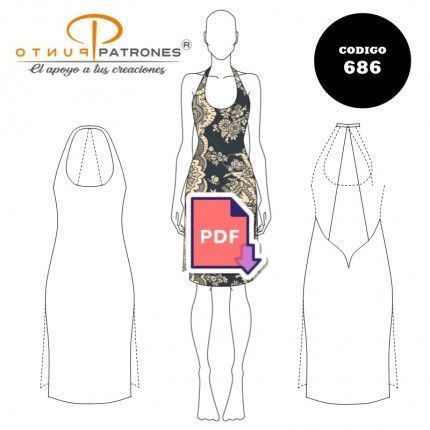 Patrón de vestido escotado en espalda PDF