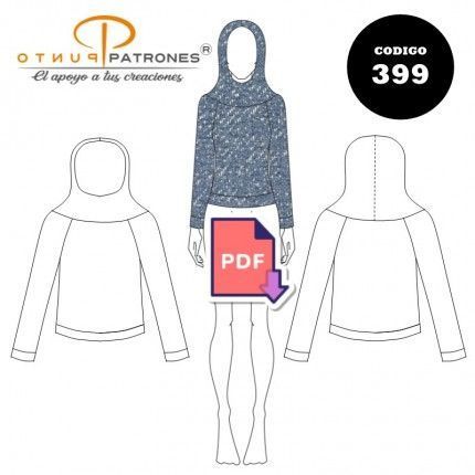 Patrón de polerón raglan PDF