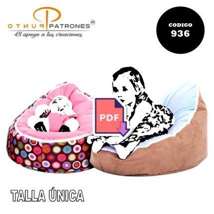 Patrón de puff infantil PDF