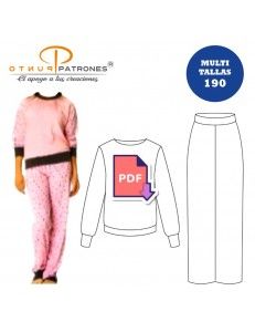 Conjunto Pijama mujer MULTITALLA|COD:190 |PDF