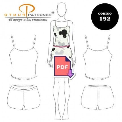 Patrón de pijama de verano dama PDF