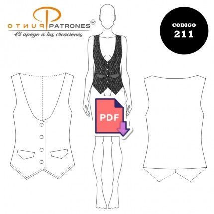 Patrón de chaleco gilet ejecutivo dama PDF