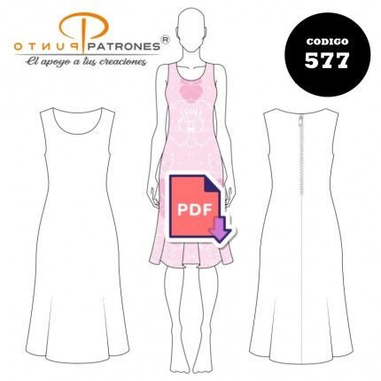Patrón de vestido jumper simple PDF
