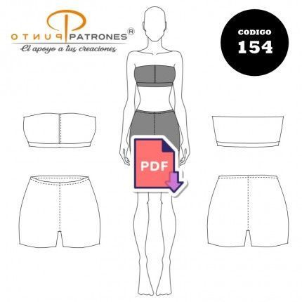 Patrón de peto y pantaleta escolar PDF