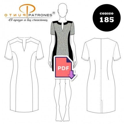 Patrón de vestido jumper con cortes PDF