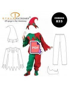 Disfraz de duende |COD:833 |PDF