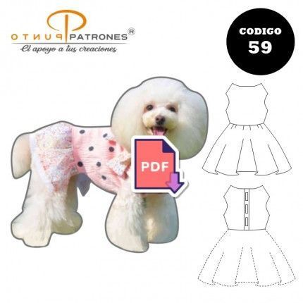 Patrón de vestido mascota multitalla PDF