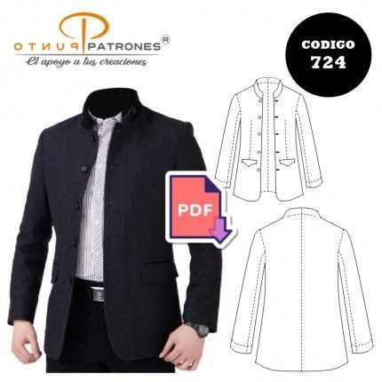 Patrón de vestón cuello mao PDF
