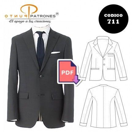 Patrón de vestón tradicional PDF