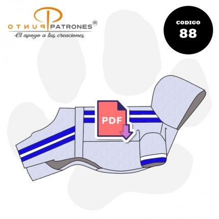 Patrón de tenida de buzo para mascotas PDF