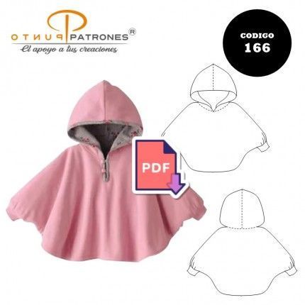 Patrón de capa con gorro PDF