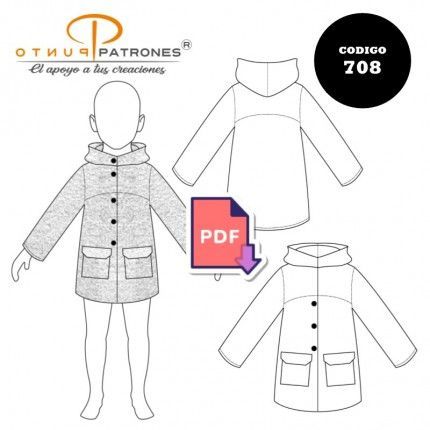 Patrón de chaquetón infantil PDF