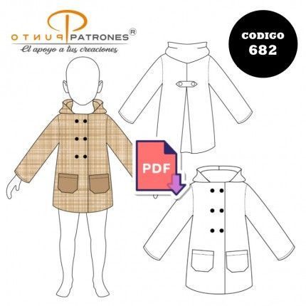 Patrón de chaquetón para niños PDF