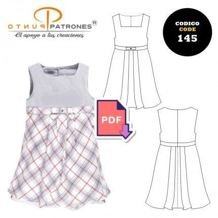 Patrón de vestido niña PDF