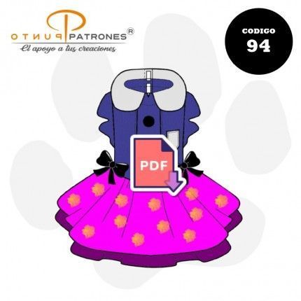 Patrón de vestido jeans para mascotas PDF