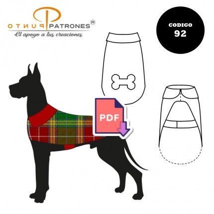 Patrón de capa reversible para mascotas PDF