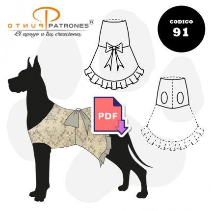 Patrón de vestido para mascotas clásico PDF