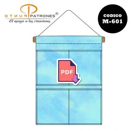 Patrón de organizador de baño PDF