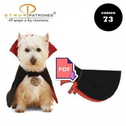 Patrón de capa can-drácula mascotas PDF