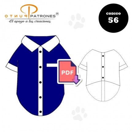 Patrón de camisa para mascotas PDF