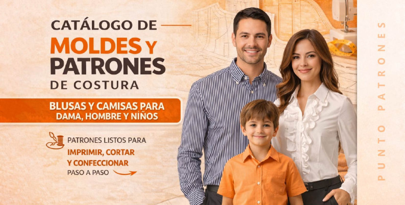 Patrones de Blusas y Camisas PDF para Imprimir | Puntopatrones®