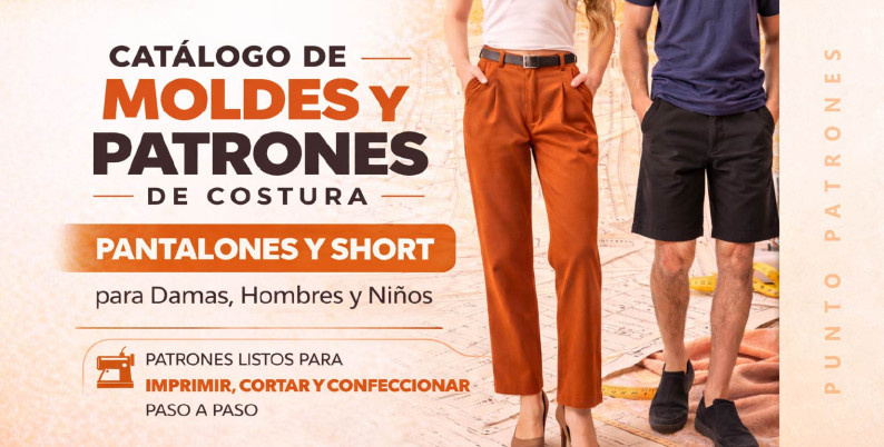 Patrones de Pantalones y Short PDF para Imprimir | Puntopatrones®