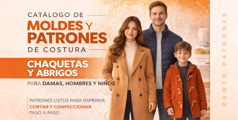 Patrones de Chaquetas y Abrigos PDF para Imprimir | Puntopatrones®