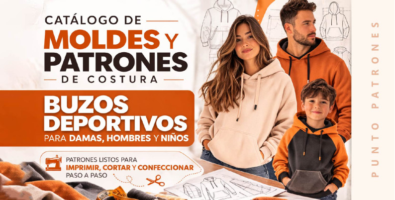 Patrones de Buzos y Ropa Deportiva PDF para Imprimir | Puntopatrones®