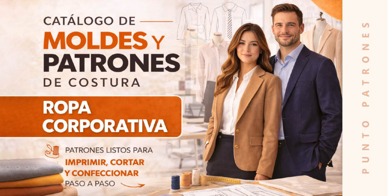 Patrones de Ropa Laboral y Corporativa PDF para Imprimir | Puntopatrones®