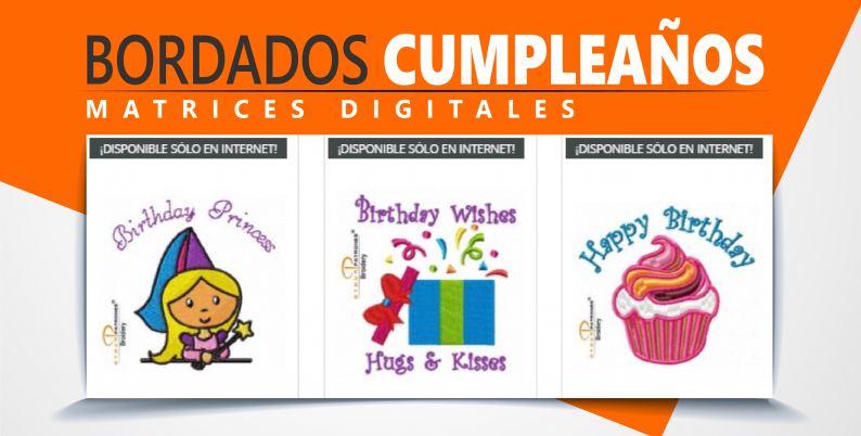 ➜ Matrices y Bordados de Cumpleaños | PuntoPatrones.com ®