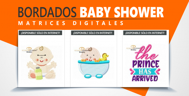 ➜ Matrices y Bordados de Baby Shower | PuntoPatrones.com ®