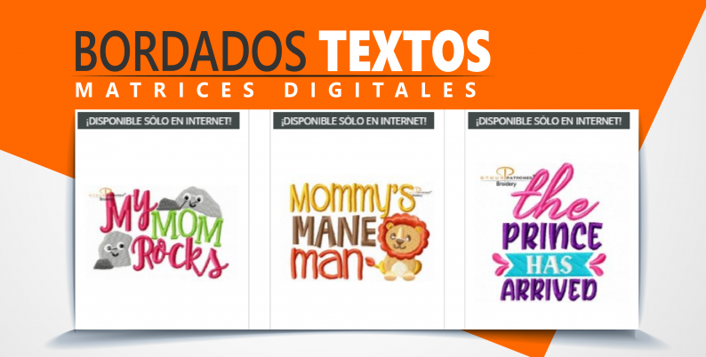 ➜ Matrices y Bordados Frases y Textos | PuntoPatrones.com ®