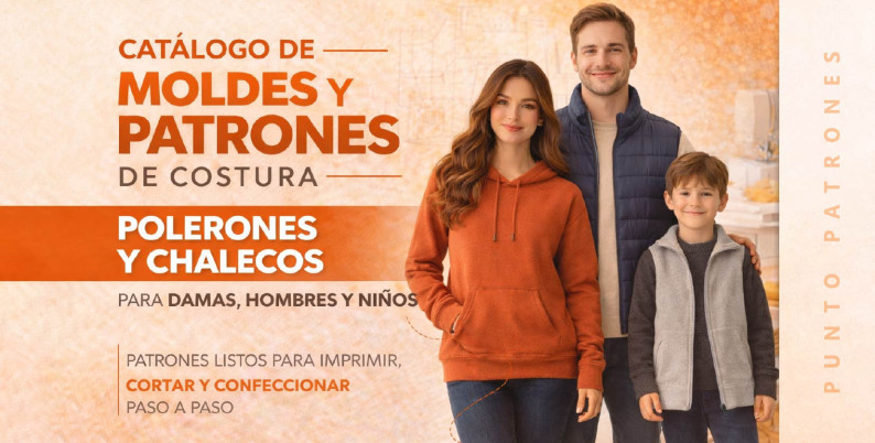 Patrones de Polerones y Chalecos PDF para Imprimir | Puntopatrones®